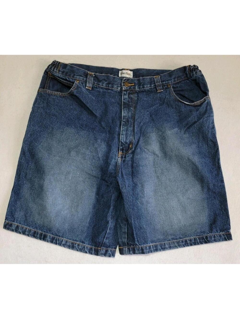 King Size Denim Shorts Men’s 42 Blue Relaxed Fit